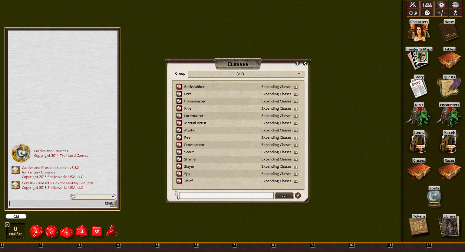 Fantasy Grounds - Expanding Classes (Castles & Crusades) Featured Screenshot #1