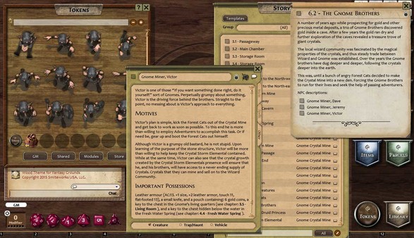 Fantasy Grounds - Compass Point 01: Gnome Crystal Mine (3.5E)