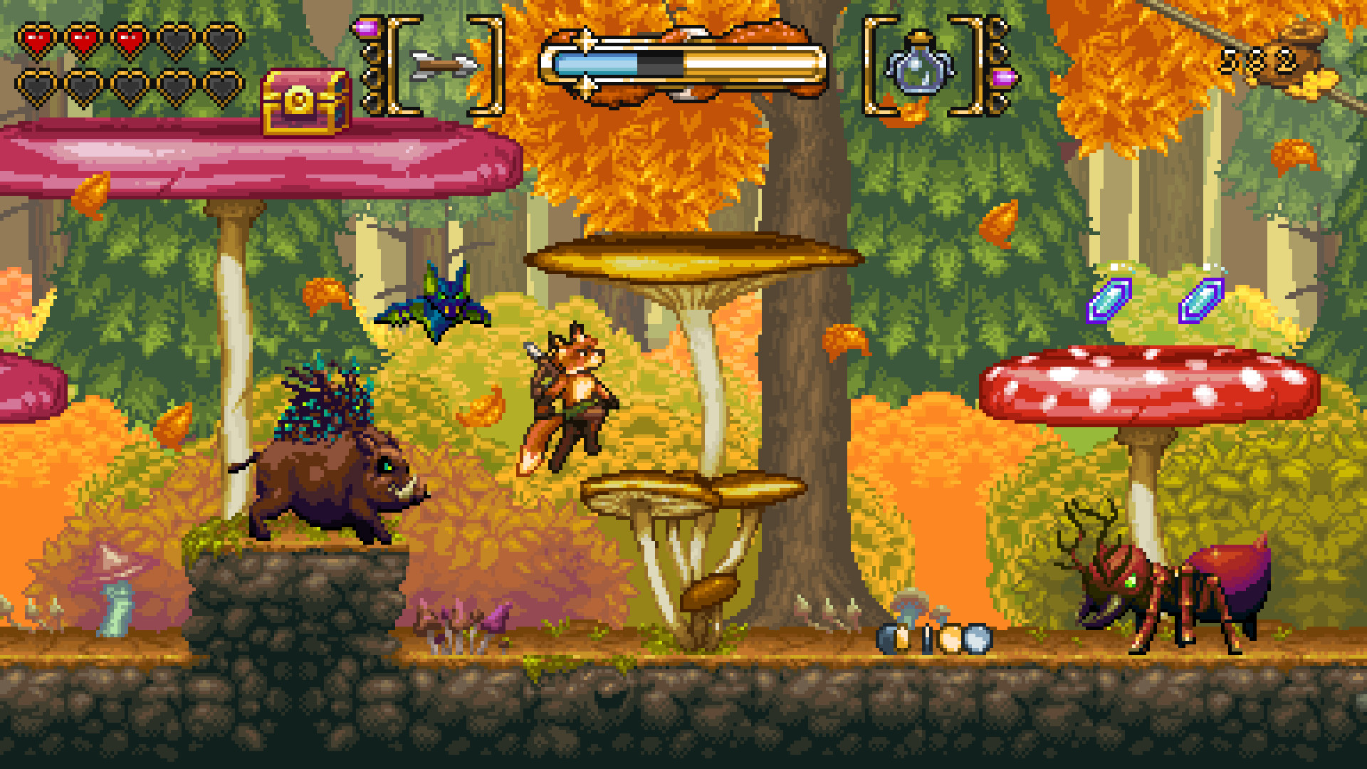 screenshot of FOX n FORESTS 3