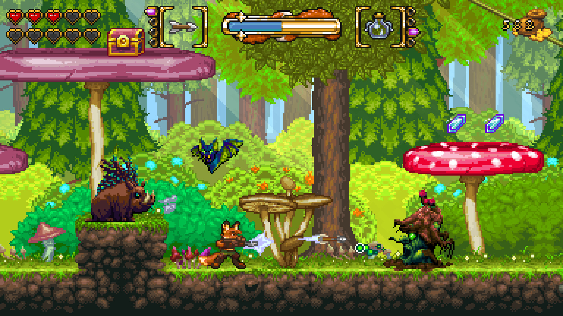 screenshot of FOX n FORESTS 2