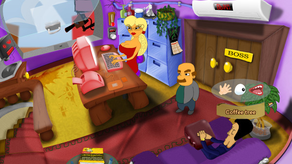 Screenshot of One helluva day gameplay showing in-action mechanics