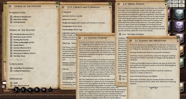 Fantasy Grounds - Horns of the Hunted (PFRPG)