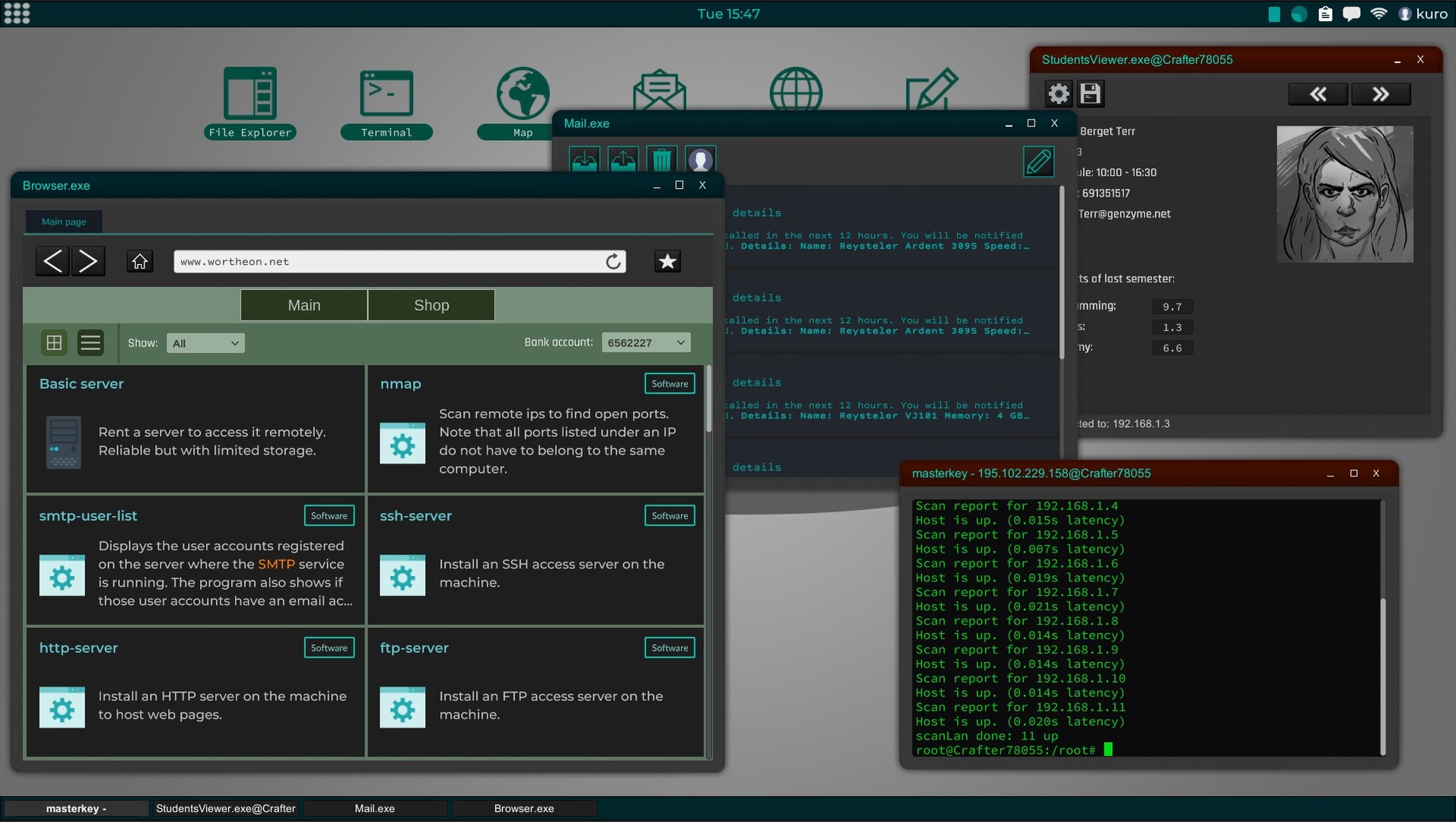 screenshot of Grey Hack 9