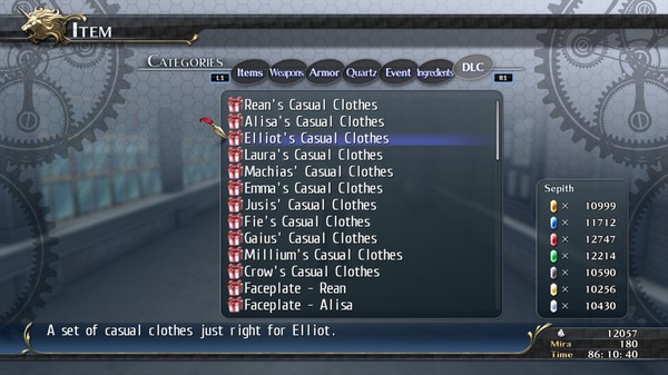 The Legend of Heroes: Trails of Cold Steel - Elliot's Casuals