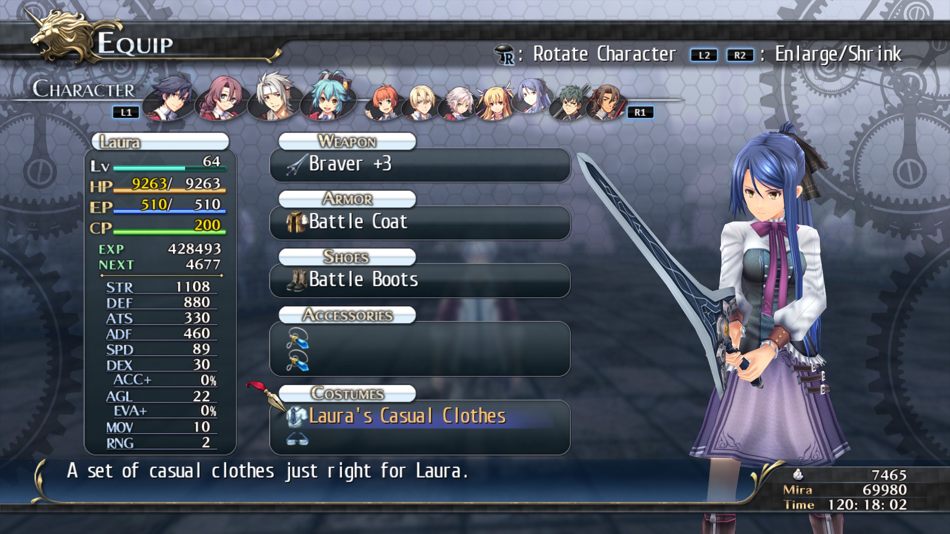 The Legend of Heroes: Trails of Cold Steel - Laura's Casuals Featured Screenshot #1
