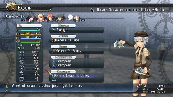 The Legend of Heroes: Trails of Cold Steel - Fie's Casuals