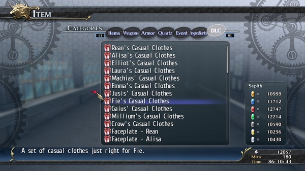 The Legend of Heroes: Trails of Cold Steel - Fie's Casuals