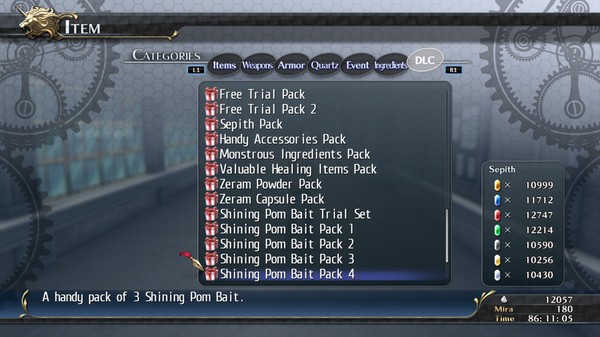 The Legend of Heroes: Trails of Cold Steel - Shining Pom Bait Pack 4