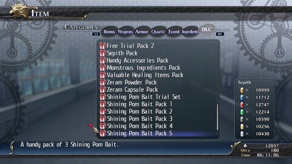 The Legend of Heroes: Trails of Cold Steel - Shining Pom Bait Pack 5