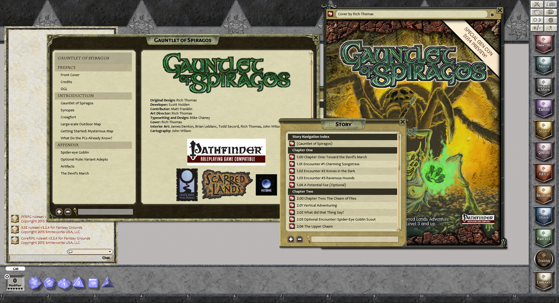 Fantasy Grounds - Gauntlet of Spiragos (PFRPG)のスクリーンショット 1
