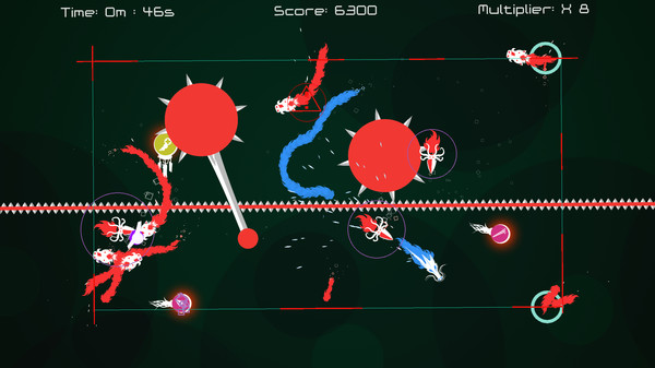 Screenshot z Cosmic Kites