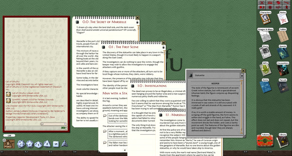 Fantasy Grounds - Secret of Marseille (Call of Cthulhu)
