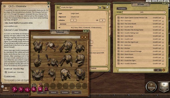 Fantasy Grounds - Compass Point 04 - Grunk's Lair (3.5E)