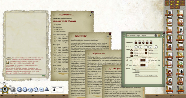 Fantasy Grounds - Daring Tales of Adventure 03: Treasure of the Templars (Savage Worlds)