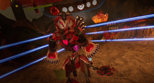 Screenshot of Mech League Boxing gameplay showing in-action mechanics