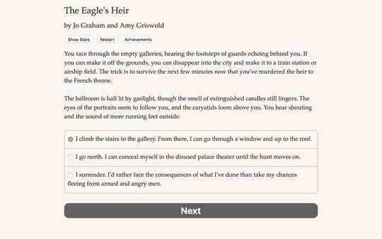 Screenshot z The Eagle's Heir