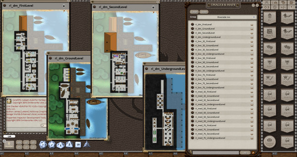 Fantasy Grounds - 0one's Colorprints #2: Riverside Inn (Map Pack)