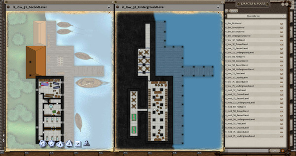 Fantasy Grounds - 0one's Colorprints #2: Riverside Inn (Map Pack)