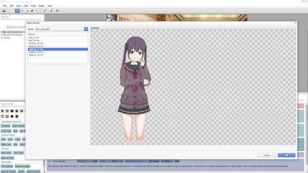Visual Novel Maker - Live2D DLC