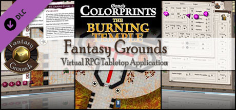 Fantasy Grounds - 0one's Colorprints #3: The Burning Temple (Map Pack) banner image