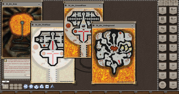 Fantasy Grounds - 0one's Colorprints #3: The Burning Temple (Map Pack)