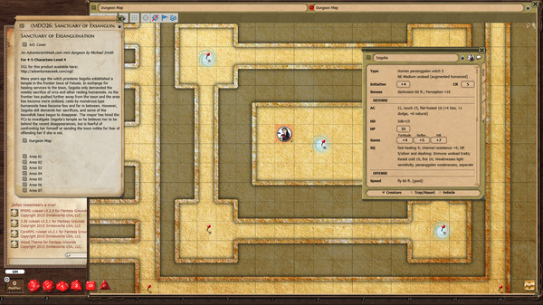 Fantasy Grounds - Mini-Dungeon #026: Sanctuary of Exsanguination (PFRPG)
