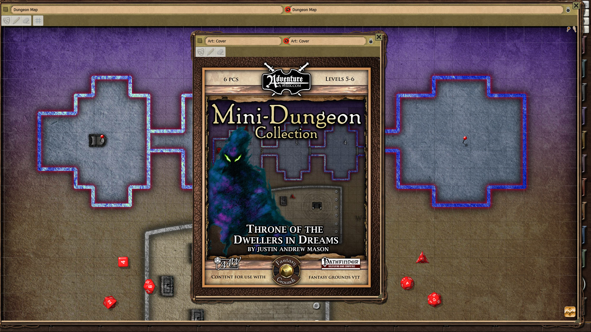 Fantasy Grounds - Mini-Dungeon #028: Throne of the Dwellers in Dreams (PFRPG)