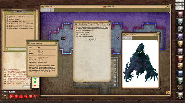 Fantasy Grounds - Mini-Dungeon #028: Throne of the Dwellers in Dreams (PFRPG) screenshot 4