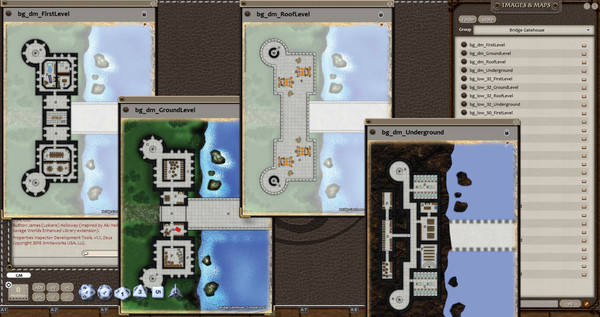 Fantasy Grounds - 0one's Colorprints #4: Bridge Gatehouse (Map Pack)