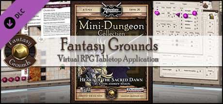 Fantasy Grounds - Mini-Dungeon #029: Heart of the Sacred Dawn (PFRPG) Header Image