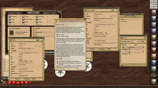 Fantasy Grounds - Mini-Dungeon #030: The Burning Tree of Coilltean Grove (PFRPG)