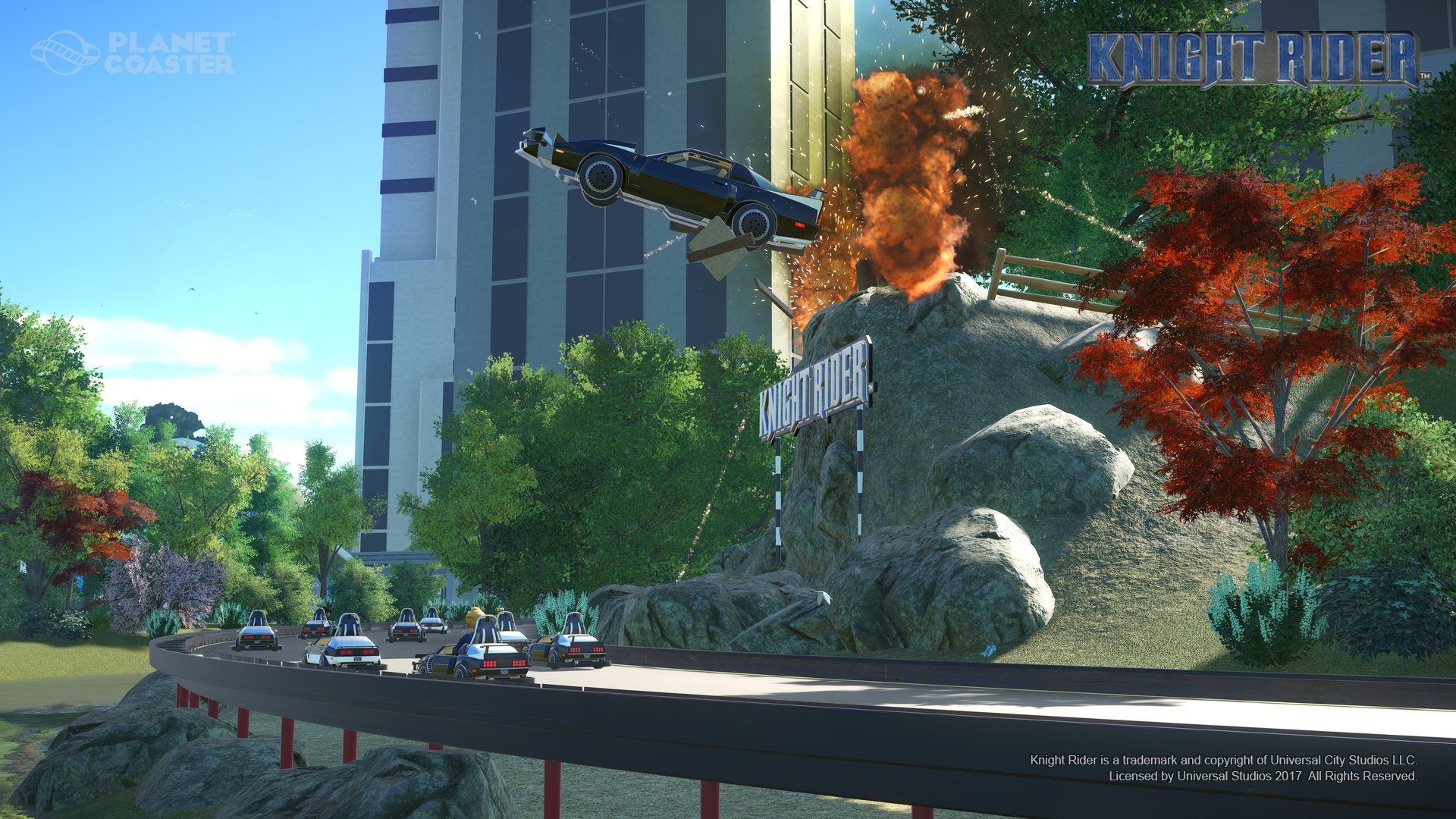 Planet Coaster - Knight Rider K.I.T.T. Construction Kit screenshot 6