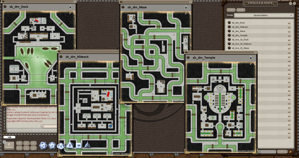 Fantasy Grounds - 0one's Colorprints #5: Sewers Below (Map Pack)