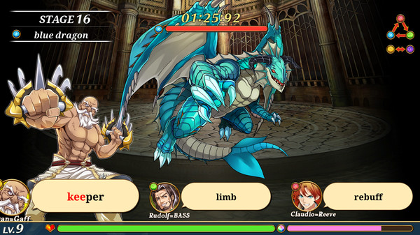 Screenshot z VALIANT KNIGHTS Typing Battle Screenshot z VALIANT KNIGHTS Typing Battle