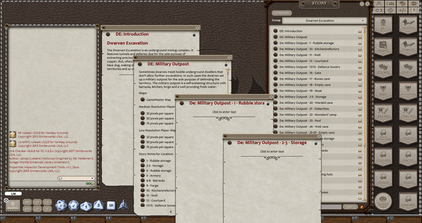 Fantasy Grounds - 0one's Colorprints #7: Dwarven Excavation (Map Pack) screenshot 2