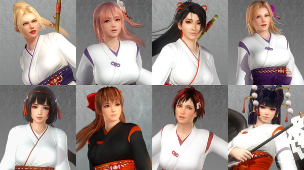 DOA5LR Shrine Maiden Costume Set