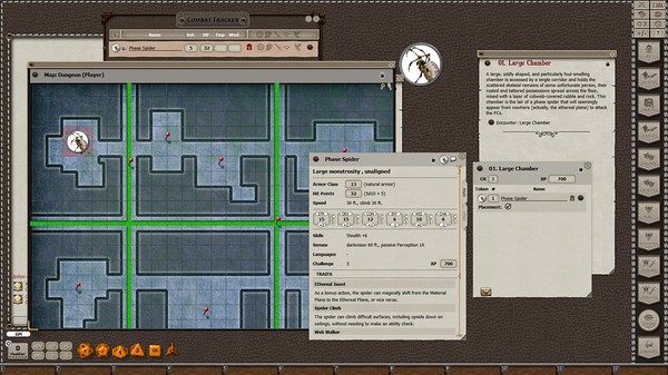 Fantasy Grounds - Mini-Dungeon #025: The Phase Spider Lair (5E)
