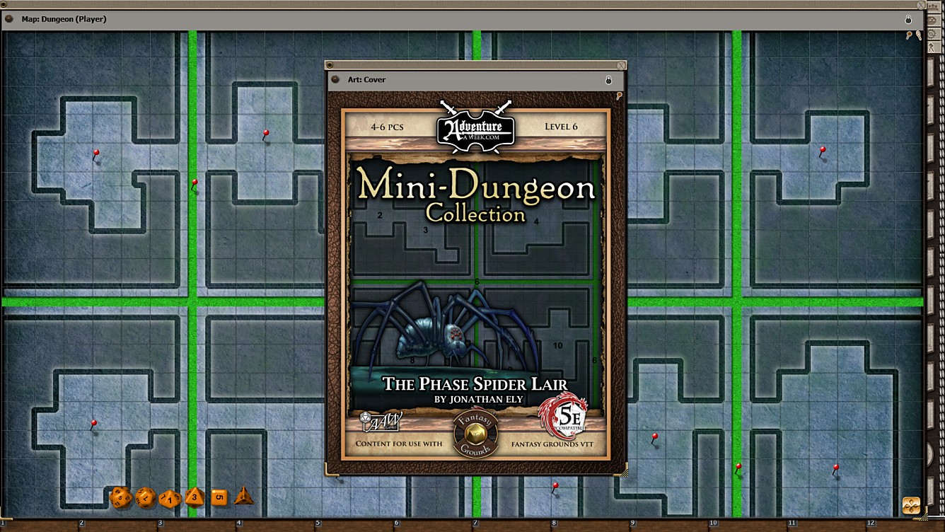 Fantasy Grounds - Mini-Dungeon #025: The Phase Spider Lair (5E) Featured Screenshot #1