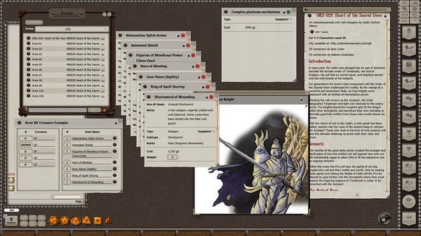 Fantasy Grounds - Mini-Dungeon #029: Heart of the Sacred Dawn (5E) screenshot 2