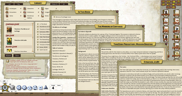 Fantasy Grounds - TIMEZERO: The Mirrors of Carthage (Savage Worlds)