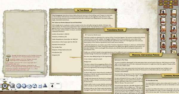Fantasy Grounds - TIMEZERO: Tomorrow BOMB (Savage Worlds)
