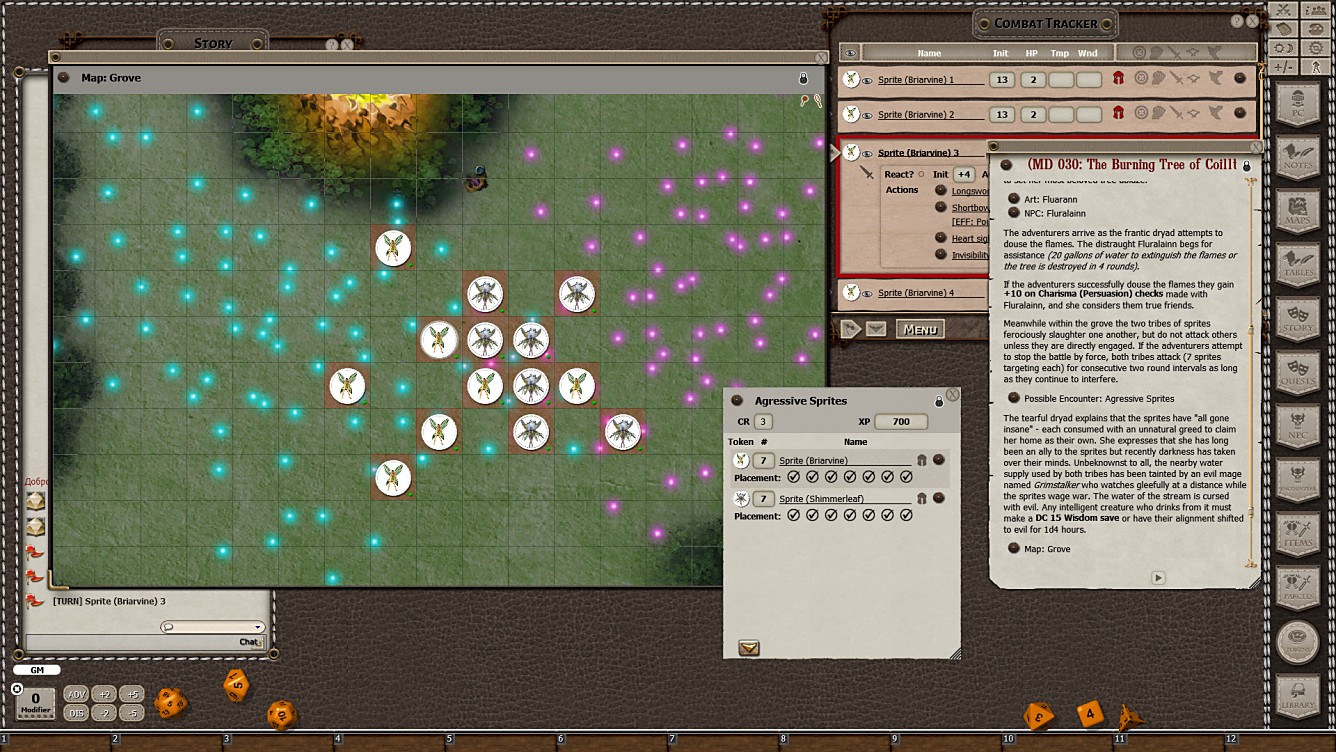 Fantasy Grounds - Mini-Dungeon #030: The Burning Tree of Coilltean Grove (5E) screenshot 2