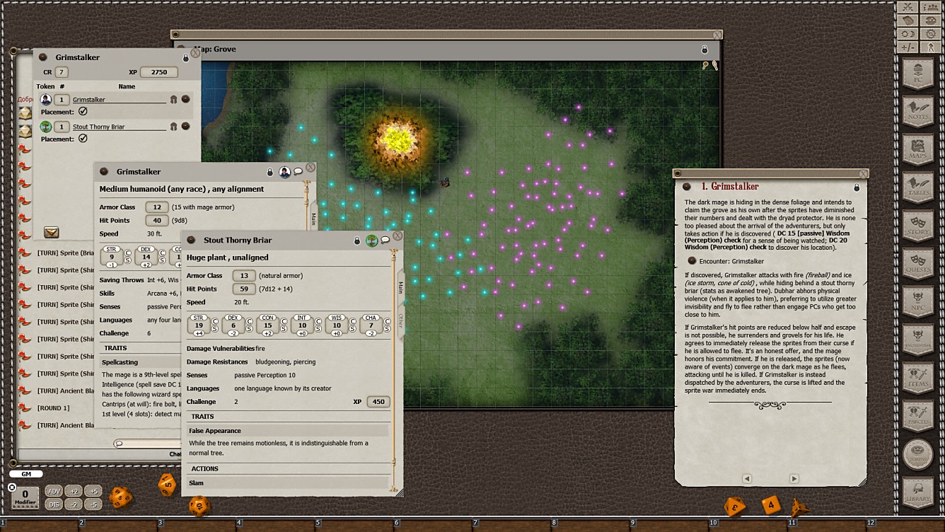Fantasy Grounds - Mini-Dungeon #030: The Burning Tree of Coilltean Grove (5E) screenshot 3