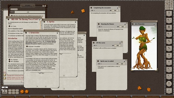 Fantasy Grounds - Mini-Dungeon #030: The Burning Tree of Coilltean Grove (5E)