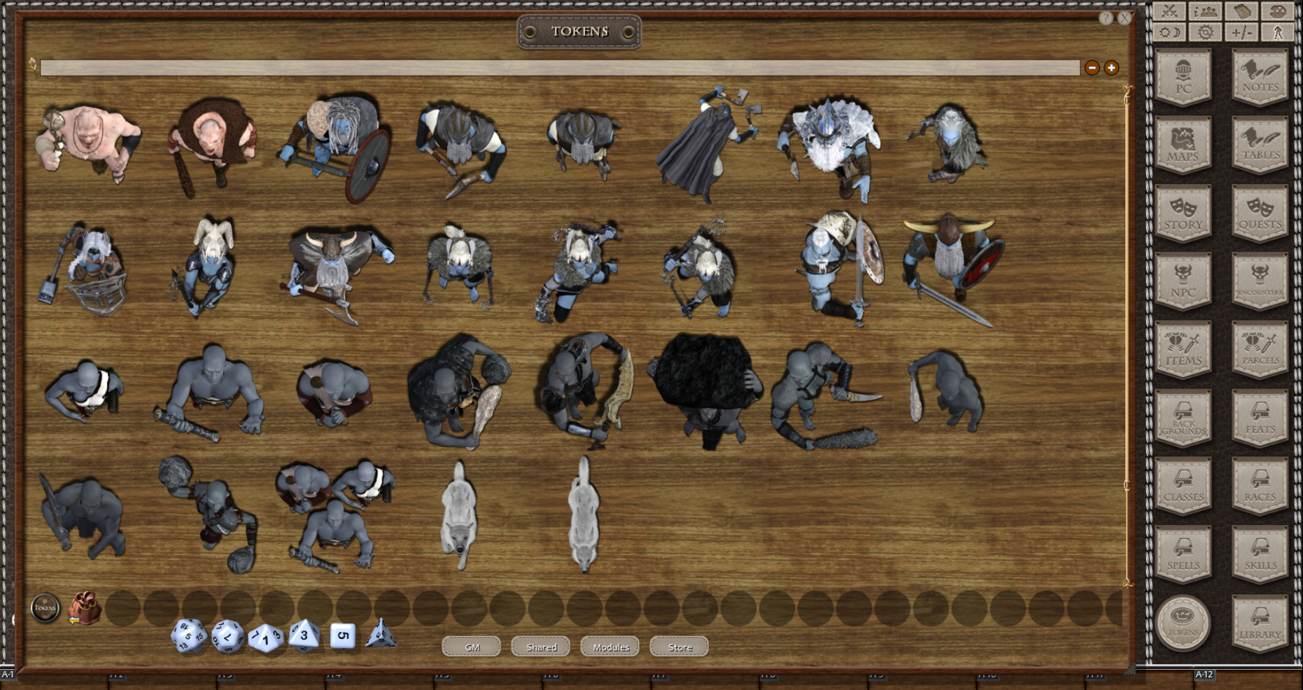 Fantasy Grounds - Darkwoulfe's Volume 30 - Giants of Ice and Stone (Token Pack) Featured Screenshot #1