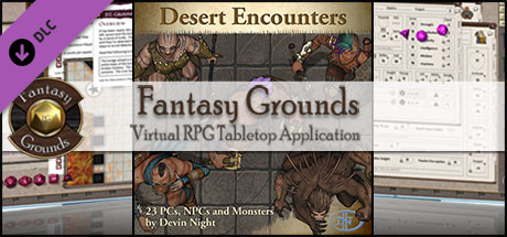 Fantasy Grounds - Desert Encounters (Token Pack) banner image