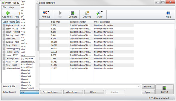 Screenshot z Prism Screenshot z Prism