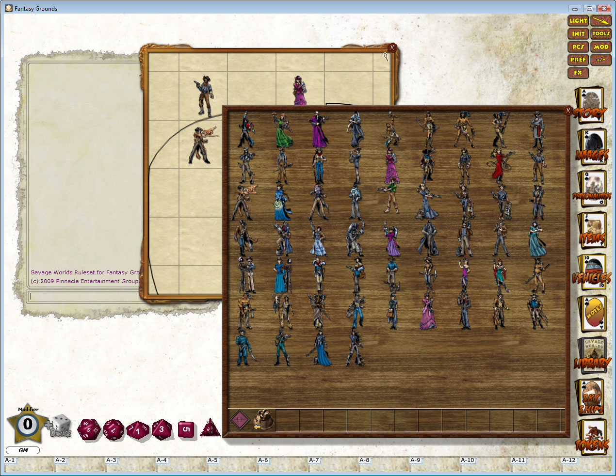 Fantasy Grounds - Deadlands Cardstock Cowboys: Weird West #1 (Token Pack) screenshot 1