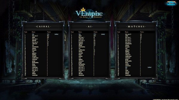 Screenshot z VEmpire - The Kings of Darkness Screenshot z VEmpire - The Kings of Darkness