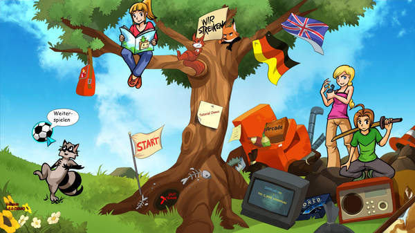 Screenshot z Sandra and Woo in the Cursed Adventure